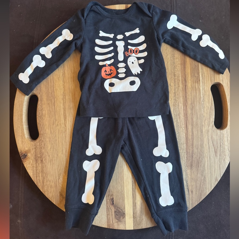 Carter’s Black Halloween Skeleton Outfit